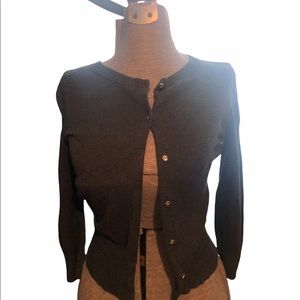 Express gray cropped sweater